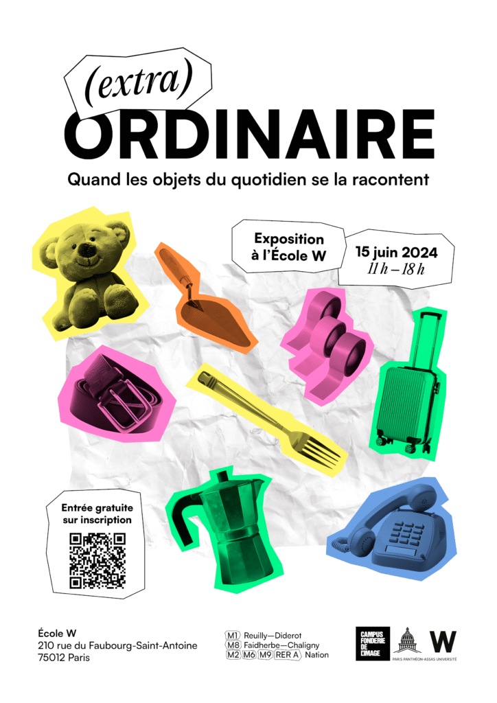 Exposition (extra)ORDINAIRE à l'École W samedi 15 juin 2024.